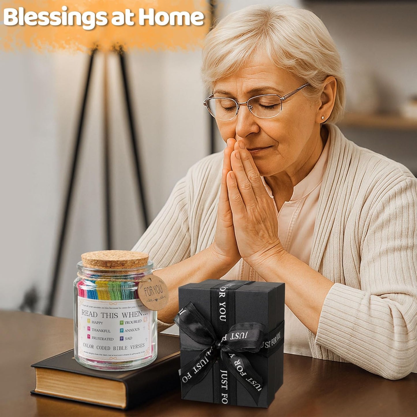 Hand-Calligraphed Daily Grace Scripture Jar