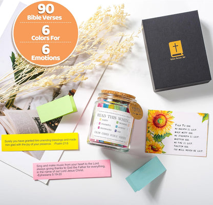 Hand-Calligraphed Daily Grace Scripture Jar