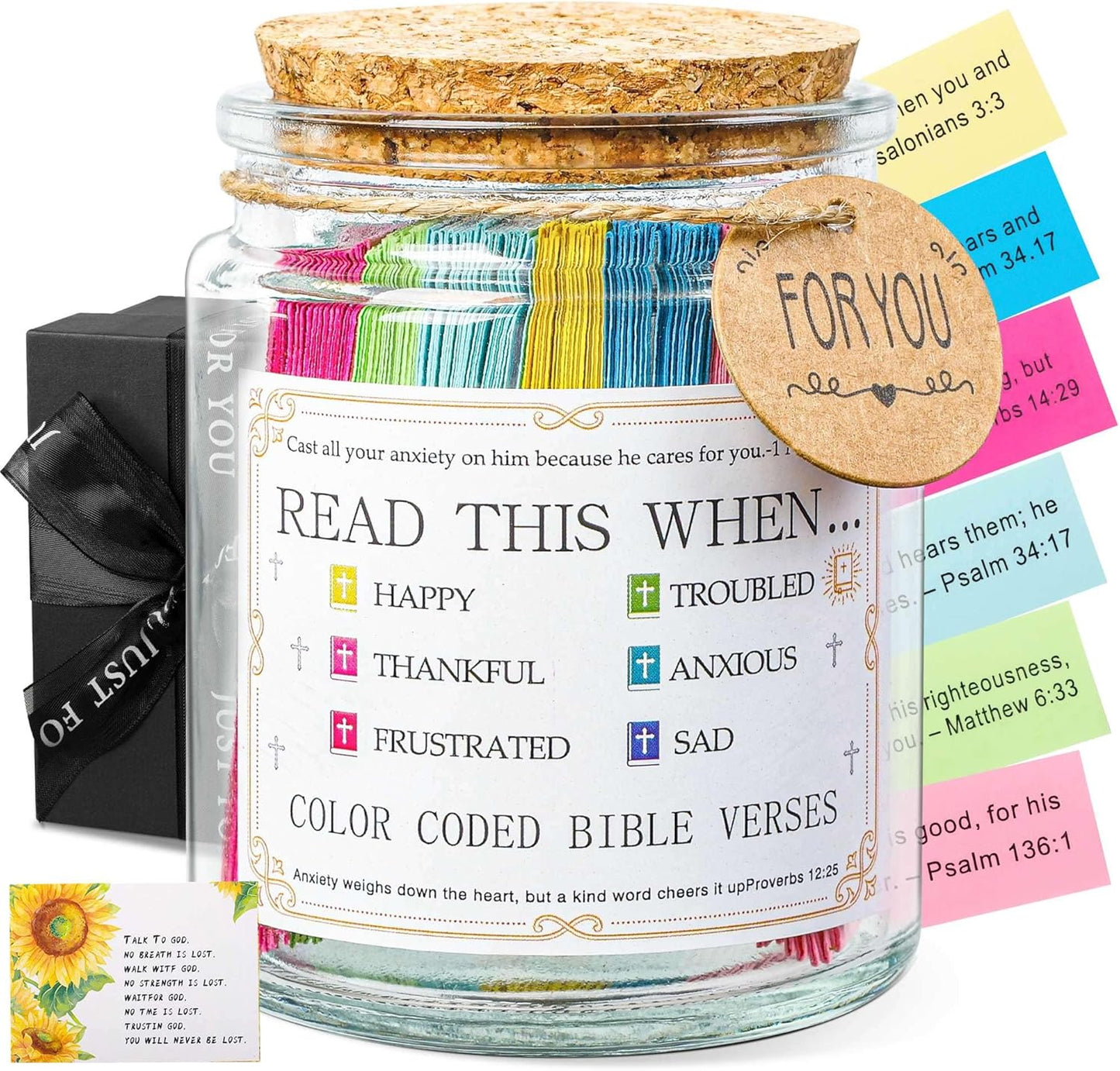 Hand-Calligraphed Daily Grace Scripture Jar